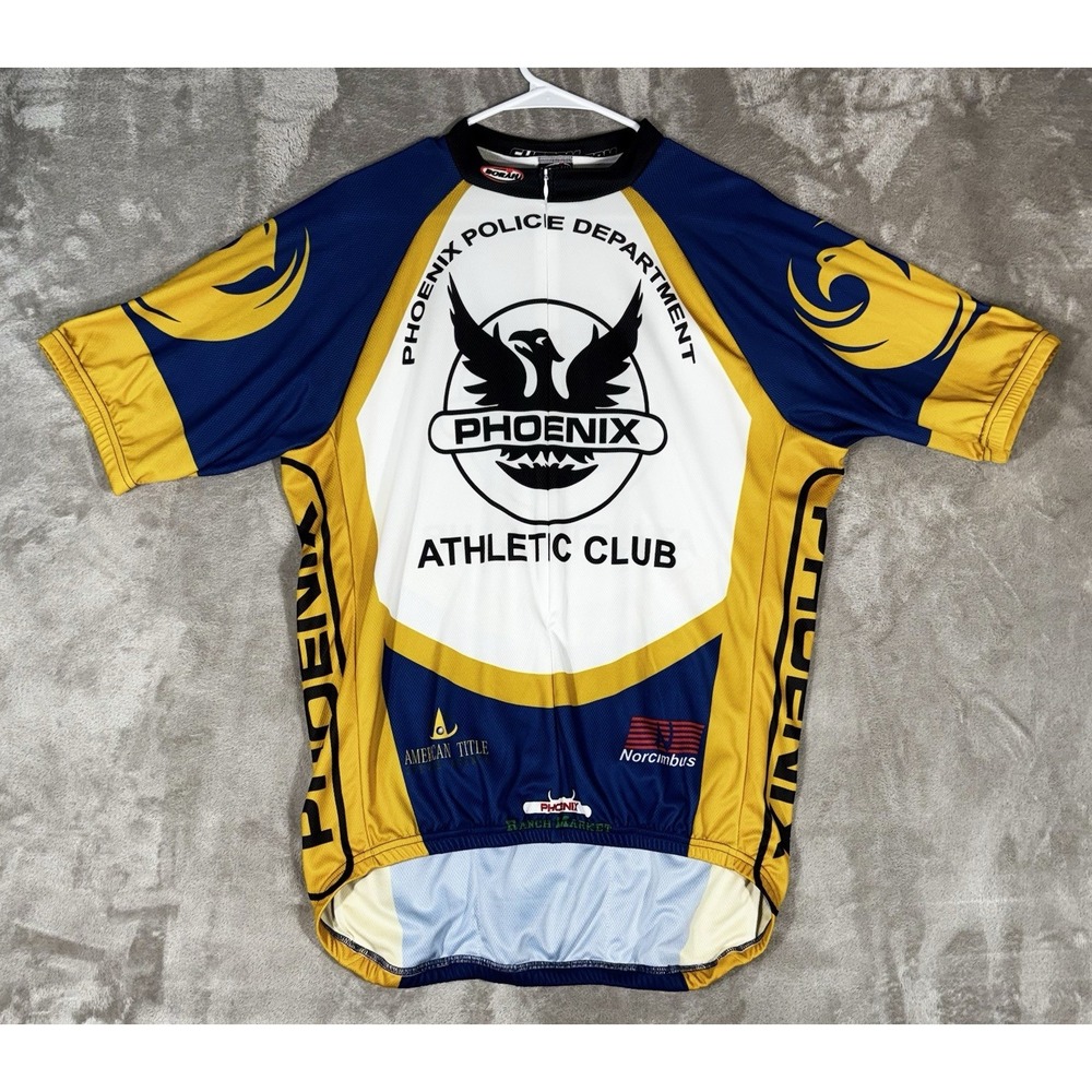 Borah‎ Cycling Jersey 2XL XXL Phoenix Police club full zip USA Short Sleeve
